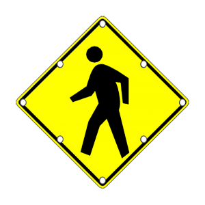 TS40 Flashing Pedestrian Sign Day