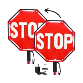 18 inch STOP STOP LED Handheld Paddle 2.0