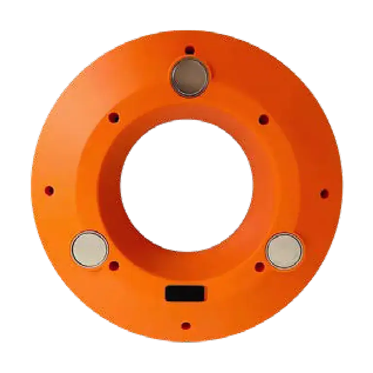Cone Ring Light bottom view with magnets