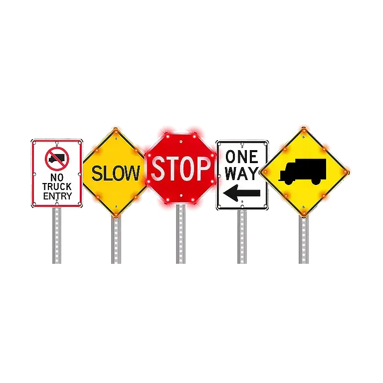 Indoor AC Powered Flashing LED Sign options