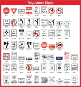 regulatory signs
